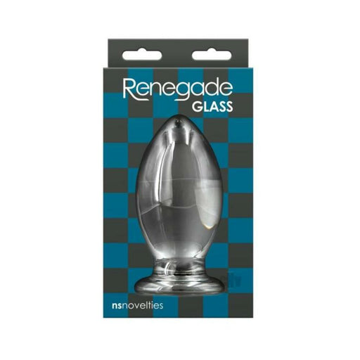 Renegade Glass Bishop Anal Plug - Clear | cutebutkinky.com