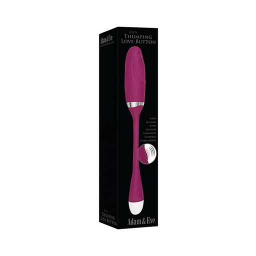 A&e Eve's Thumping Love Button Rechargeable, Silicone - Purple | cutebutkinky.com
