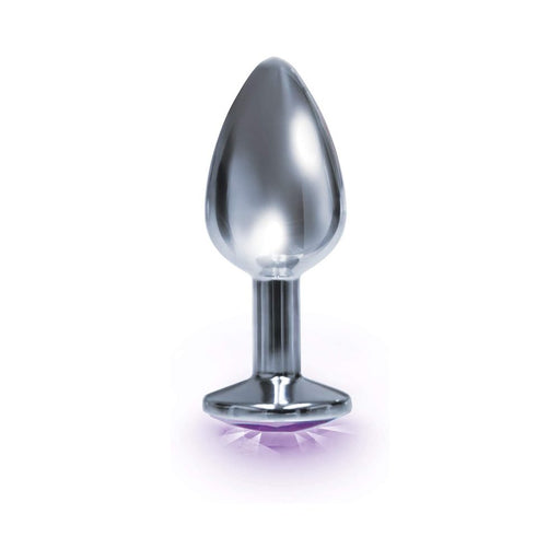 The 9's, The Silver Starter, Bejeweled Stainless Steel Plug | cutebutkinky.com