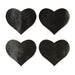 Pastease Petites Liquid Hearts Pasties Black 2-Pack