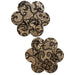 Pastease Lace Flower Pasties Beige/Black