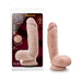 X5 Hard On 8.5 in. Dildo with Balls Beige