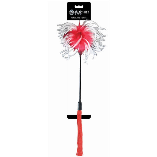 Sportsheets Sex & Mischief Whip & Tickle Red/White