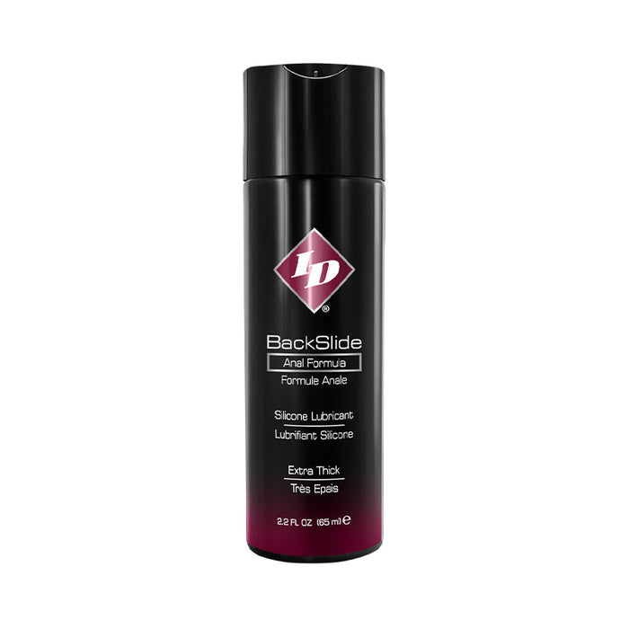 ID BackSlide Silicone Anal Lubricant 2.2oz Flip Cap Bottle