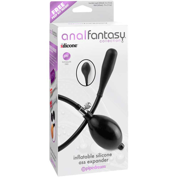 Anal Fantasy Collection Inflatable Silicone Ass Expander Black