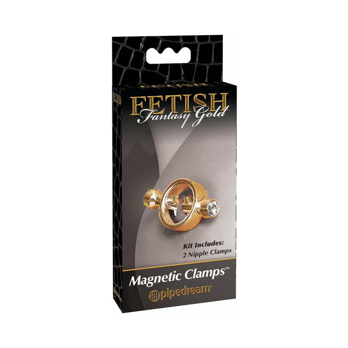 Fetish Fantasy Gold Magnetic Nipple Clamps Gold