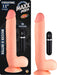 Maxx Men Vibrating 11in. Real Skin Straight Dong With Balls & Suction Cup (Ivory)