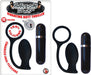 Mack Tuff Vibrating Butt Thriller Silicone Multispeed Cock Ring And Anal Plug (Black)