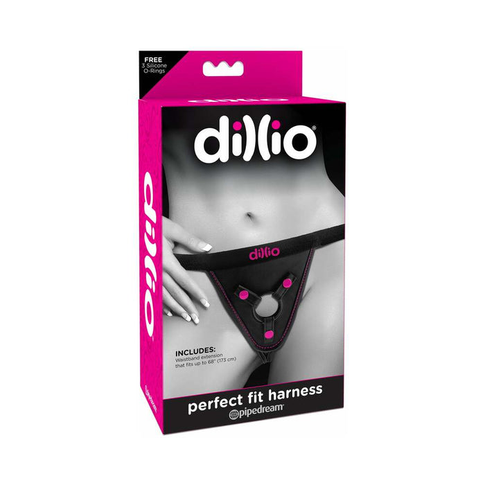 Dillio Adjustable Perfect Fit Harness Black/Pink