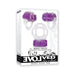 Evolved Ring True 3-Piece Vibrating Ring Set Clear/Purple