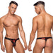 Male Power Kiss Me Micro Thong V Sheer Lips S/M