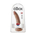 King Cock 7 in. Cock Realistic Dildo With Suction Cup Tan