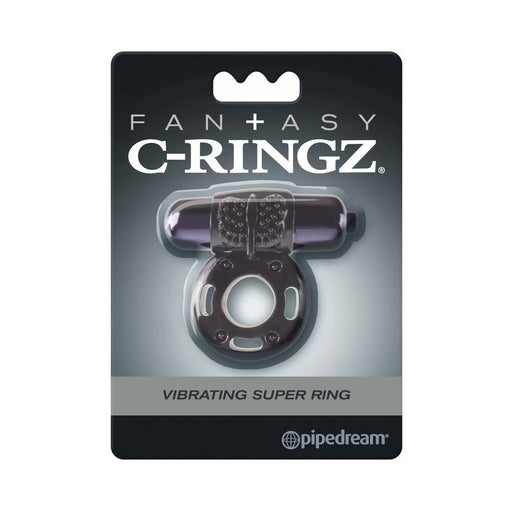 Fantasy C-Ringz Vibrating Super Ring With Bullet Black