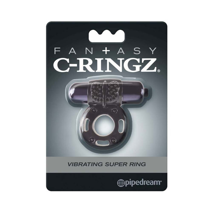 Fantasy C-Ringz Vibrating Super Ring With Bullet Black