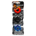 OxBalls Ringer, 3-Pack Of Do-Nut-1, Small, Multicolor