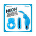 Neon 3-Piece Silicone Vibrating Couples Kit Blue
