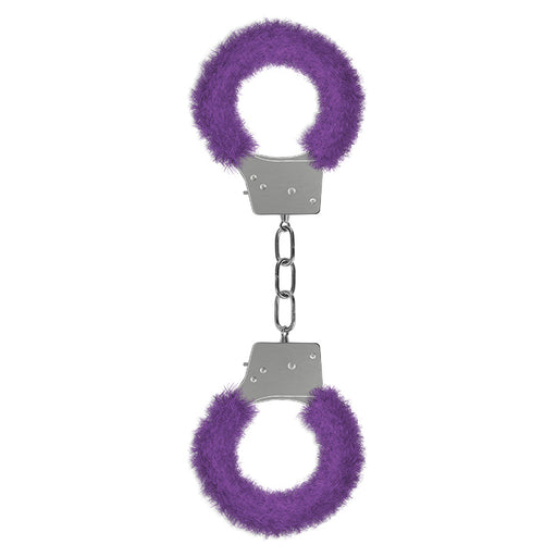 Ouch! Beginner''s Furry Handcuffs With Quick-Release Purple