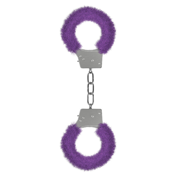 Ouch! Beginner''s Furry Handcuffs With Quick-Release Purple