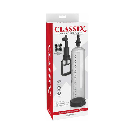 Classix XL Penis Enlargement Pump Clear/Black