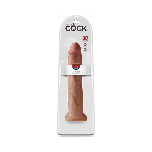 King Cock 13 in. Cock Realistic Dildo With Suction Cup Tan