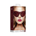 Ouch! Luxury Diamond-Patterned Eye Mask Blindfold Burgundy