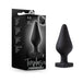 Temptasia ''Fuck Me'' Silicone Anal Plug with Heart-Shaped Base Black
