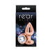Rear Assets Rose Gold Anal Plug Medium Clear