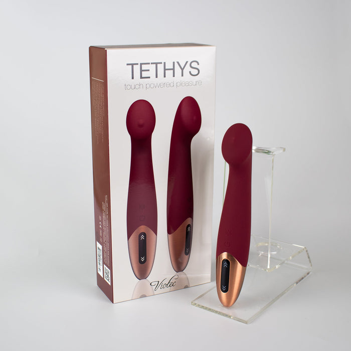 Tethys Touch Panel G-Spot Vibrator Wine Red