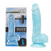 Addiction Silicone Toy Collection Luke 7.5 in. Dildo Glow in the Dark Blue