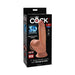 King Cock Plus 7 in. Triple Density Cock With Swinging Balls Dildo Tan