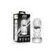 M for Men Soft + Wet Magnifier Self-Lubricating See-Through Stroker Clear