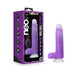 Neo Elite Encore 8 in. Silicone Vibrating Dildo with Balls Purple