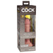 King Cock Elite 6 in. Dual Density Silicone Cock Realistic Dildo With Suction Cup Beige