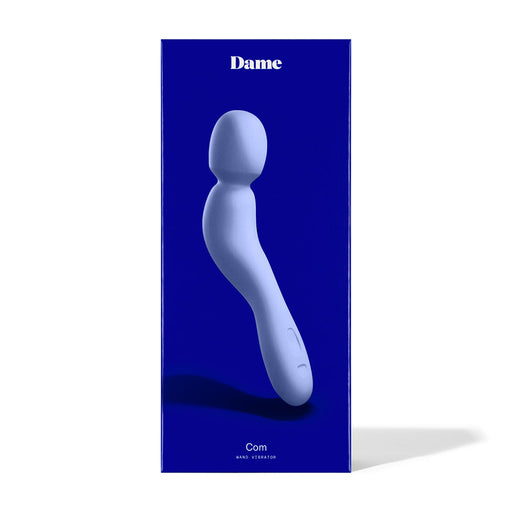 Dame Com Rechargeable Silicone Wand Vibrator Periwinkle