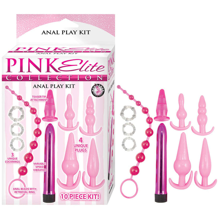 Pink Elite Collection Anal Play Kit Pink