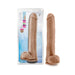 Au Naturel Daddy 14 in. Posable Dual Density Dildo with Balls Tan