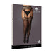 Le Desir Garter Belt Stockings With Open Design Black Queen Size