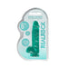 RealRock Crystal Clear Realistic 6 in. Dildo With Balls and Suction Cup Turquoise