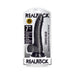 RealRock Realistic 7 in. Curved Dildo With Balls and Suction Cup Black