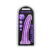 RealRock Glow in the Dark Slim 7 in. Dildo Neon Purple