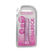 RealRock Crystal Clear Straight 6 in. Dildo Without Balls Pink