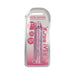 RealRock Crystal Clear Straight 7 in. Dildo Without Balls Pink
