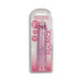 RealRock Crystal Clear Straight 9 in. Dildo Without Balls Pink