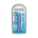 RealRock Crystal Clear Straight 6 in. Dildo Without Balls Blue