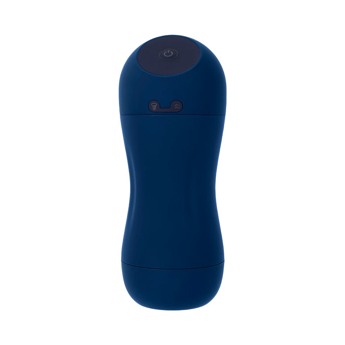 Playboy Gusto Rechargeable Sucking & Vibrating Stroker TPE Navy