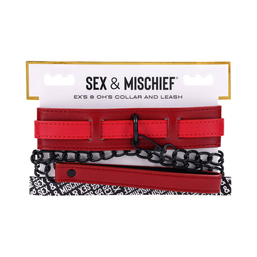 Sportsheets Sex & Mischief Ex''s & Oh''s Collar and Leash