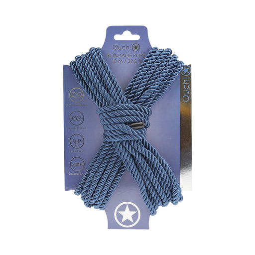 Ouch! Bondage Rope 10 m Nylon Navy Blue