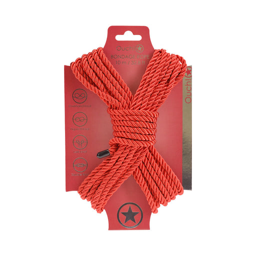 Ouch! Bondage Rope 10 m Nylon Red