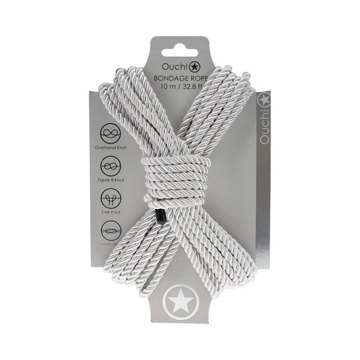 Ouch! Bondage Rope 10 m Nylon Silver