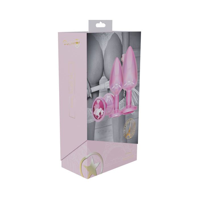 Ouch! International Paris Collection Metal Anal Plug Set Pink